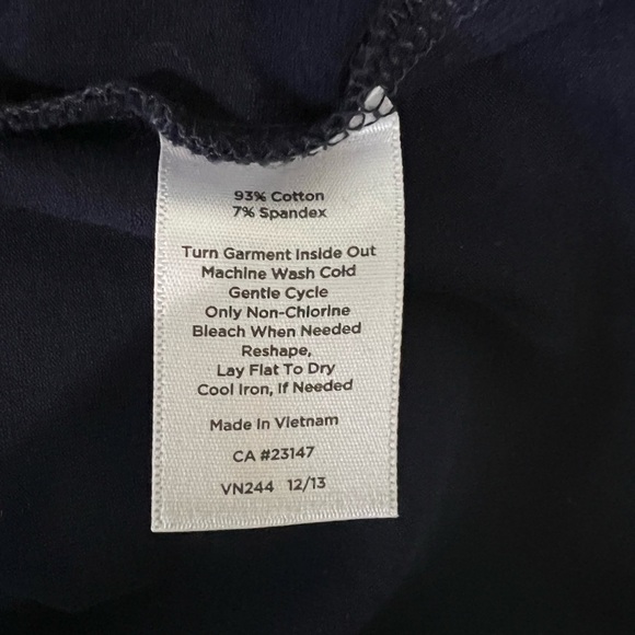 Talbots Navy Blue Beaded Top - Picture 6 of 6